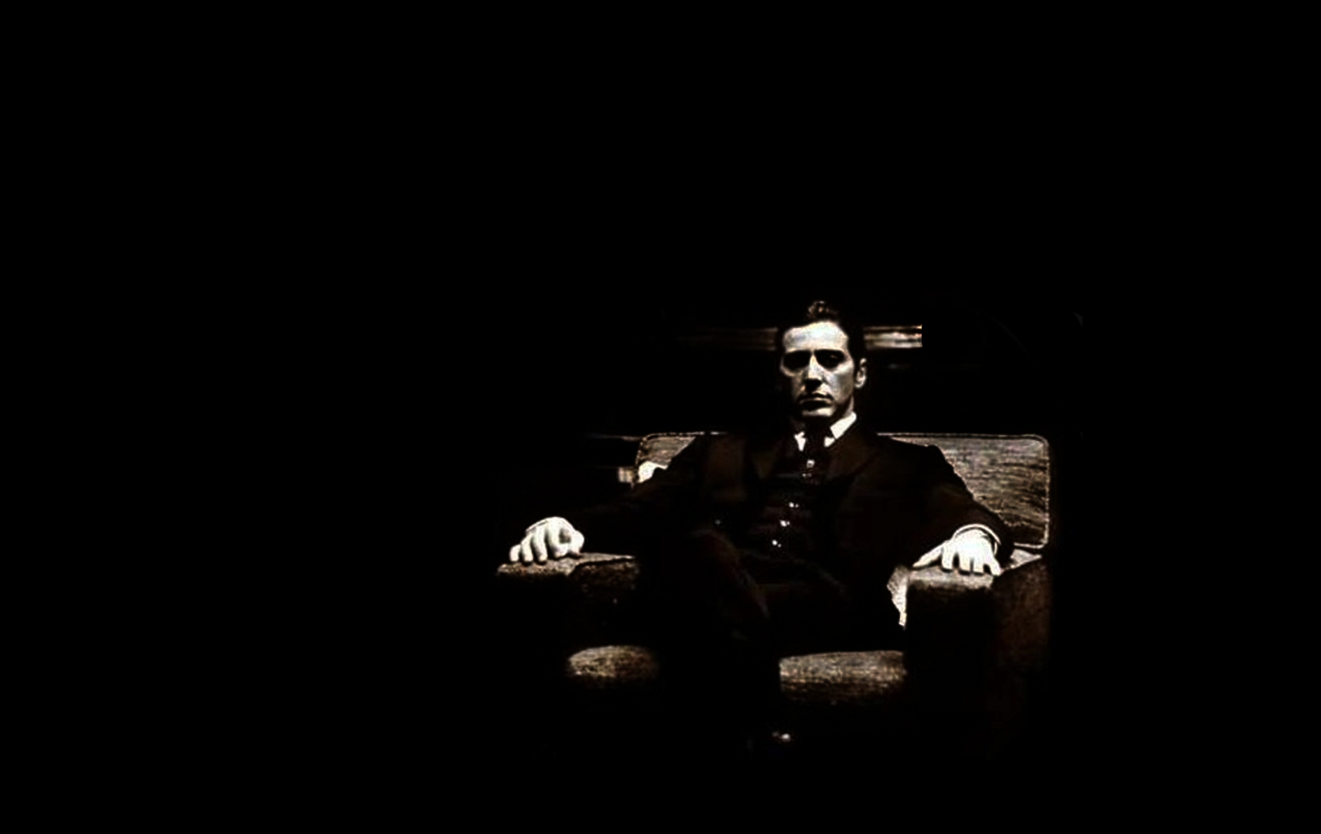 Download Michael Corleone The Godfather Logo Poster Wallpaper  Wallpapers com
