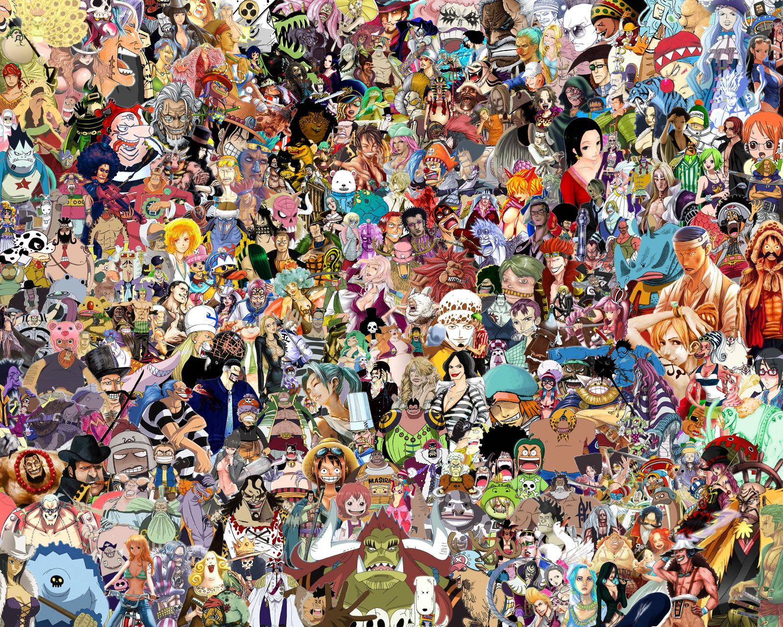 Free download one piece character collage 3 by wood5525 manga anime digital  media [1600x1280] for your Desktop, Mobile & Tablet | Explore 42+ All Anime  Characters HD Wallpaper | Hd Wallpapers All,