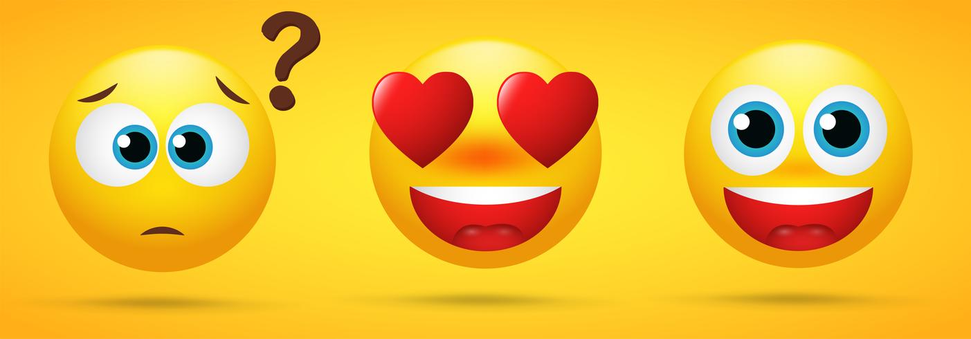 Emoji Collection That Shows Emotions Trance Wonder Love And