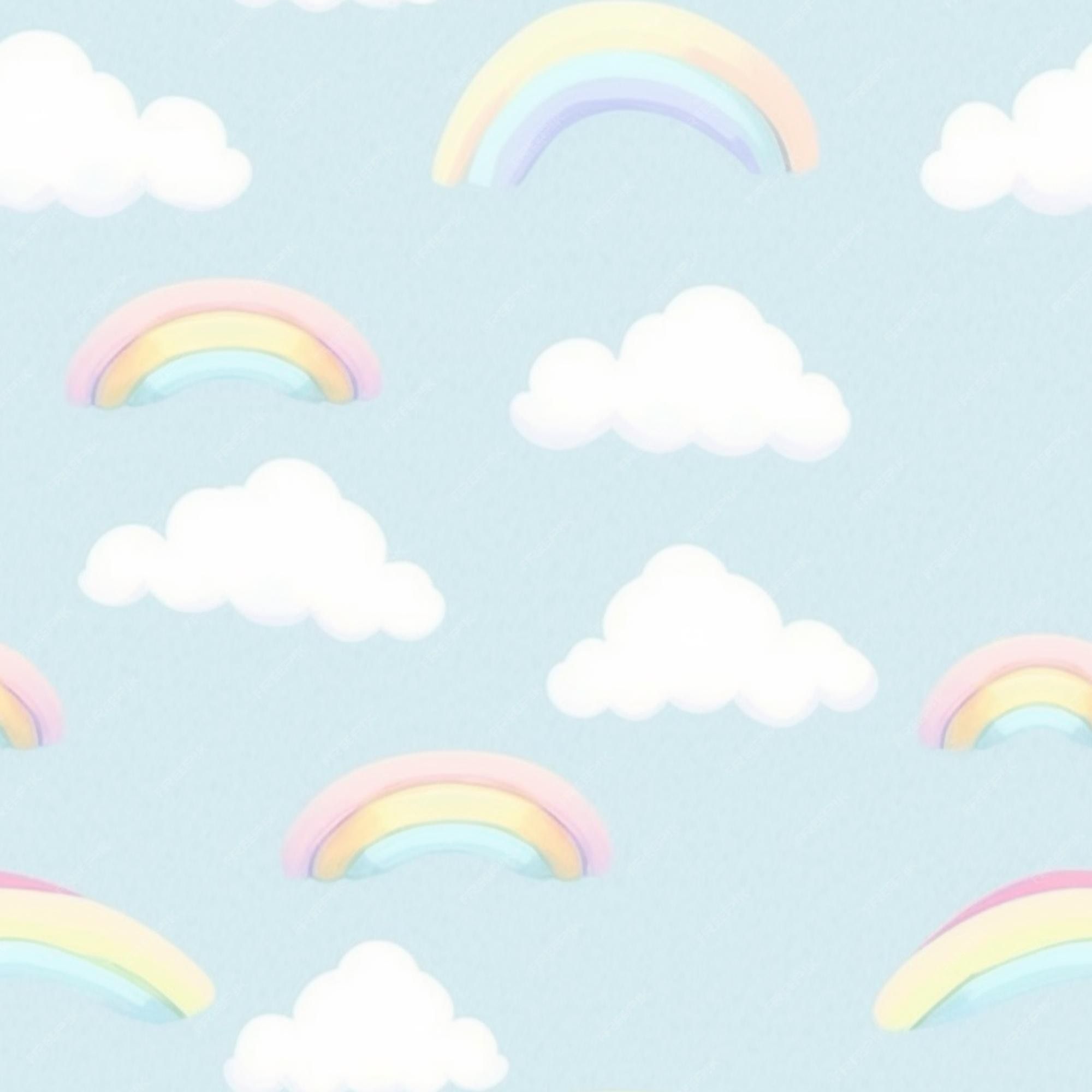 Pastel Rainbow Aesthetic Wallpaper