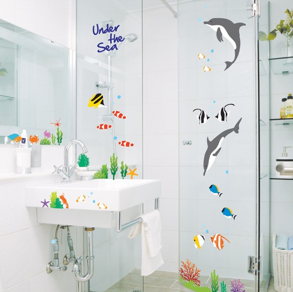 Details about Removable Wall Glass Sticker Wallpaper Bathroom Decal