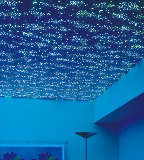 48 Night Sky Ceiling Wallpaper On Wallpapersafari