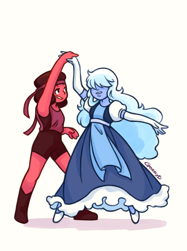Ruby And Sapphire By Gorrybear