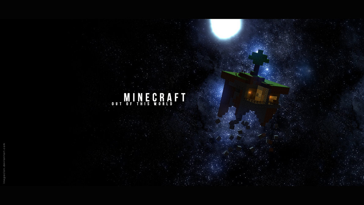 The Space Background In This Minecraft Wallpaper Makes You Want To Go