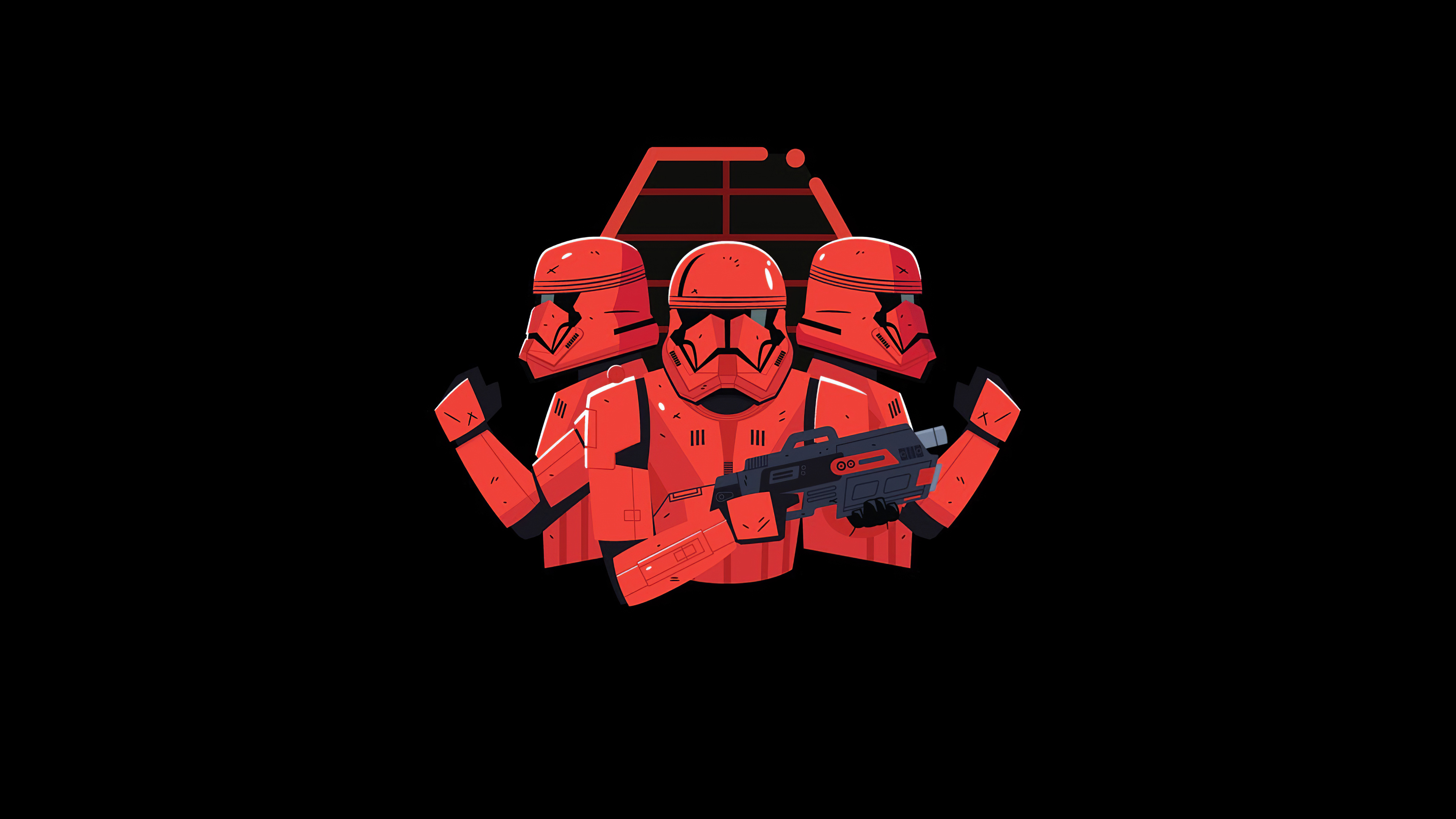 Star Wars Stormtrooper Minimal Art Wallpaper HD Artist 4k Image