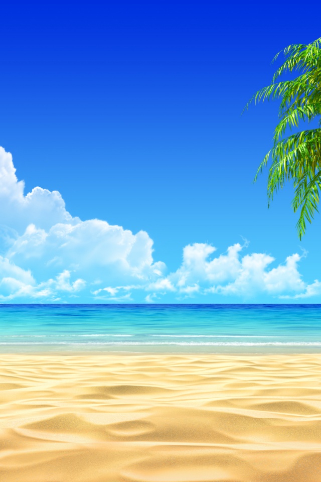 Breath Taking Tropical Beach iPhone Wallpaper