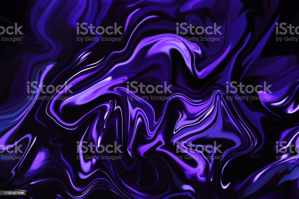 Marble Blue Ultra Violet Black Background Abstract Neon Purple