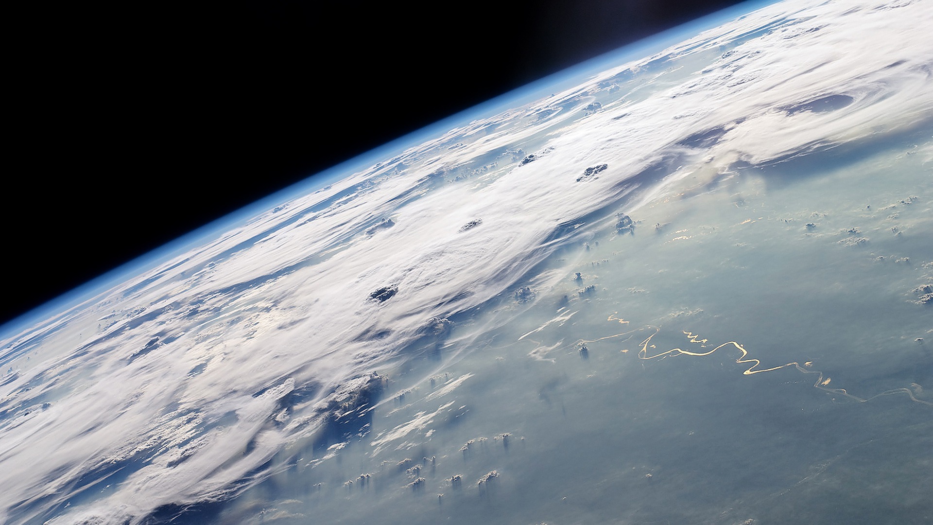 Earth Orbit From Space Desktop Background Photos In HD Widescreen