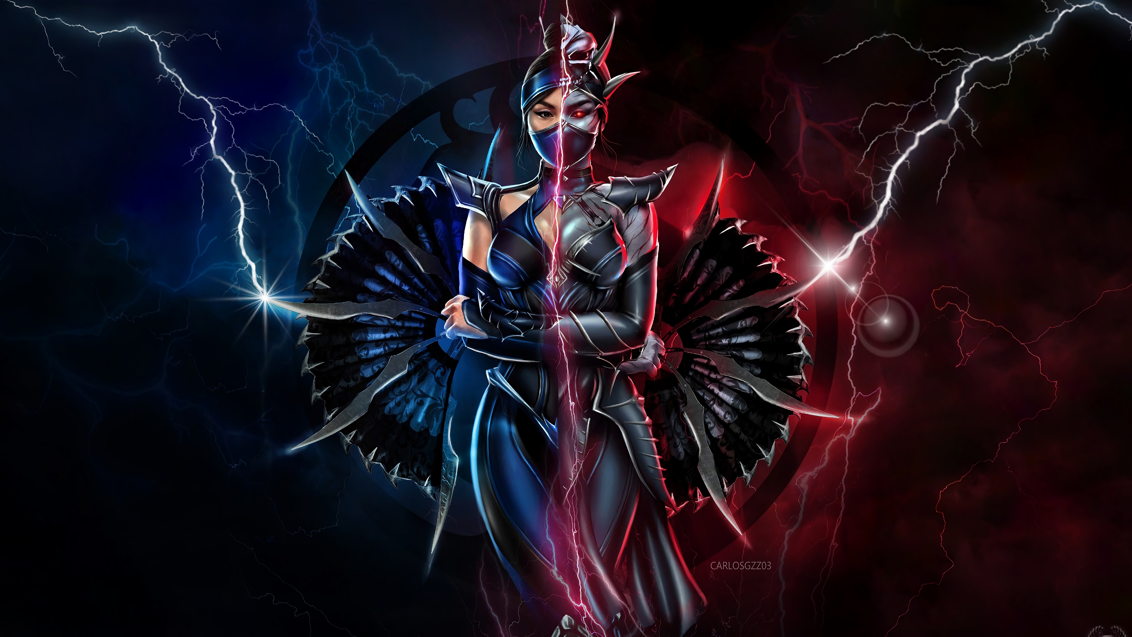 Kitana Mortal Kombat Wallpaper HD Artist 4k Image