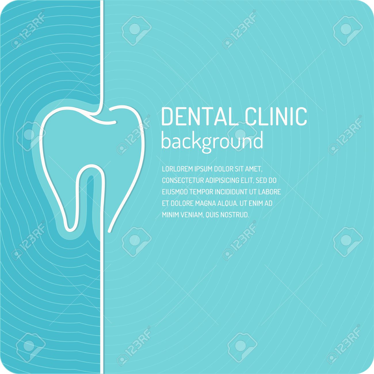 Linear Vector Background For Dentistry Poster Dental Clinic