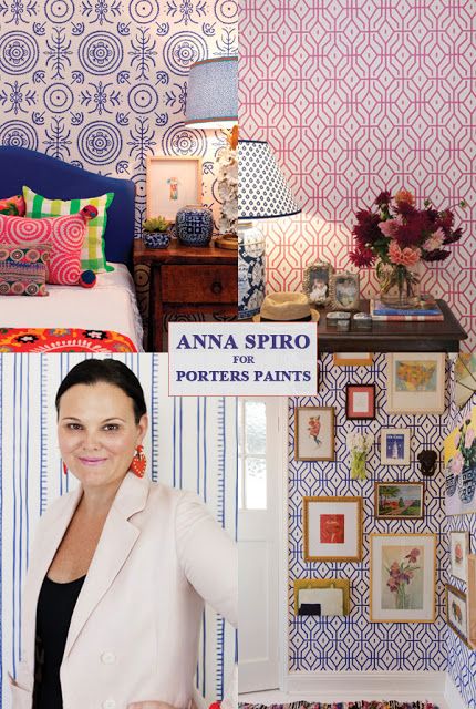 Anna Spiro Wallpaper Designs Wallpaper Fabrics Pinterest 430x640