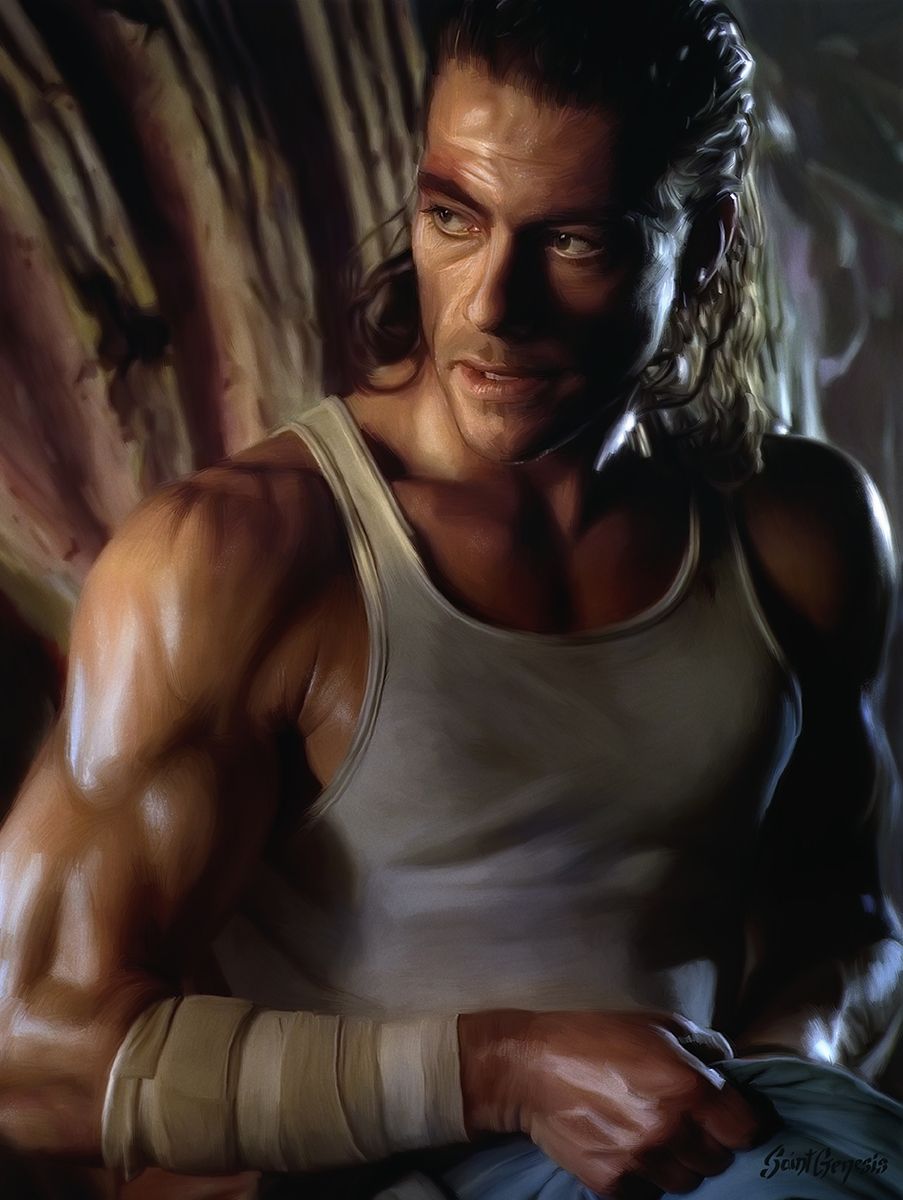 Portrait Of Jean Claude Van Damme As Chance Boudreaux In Hard