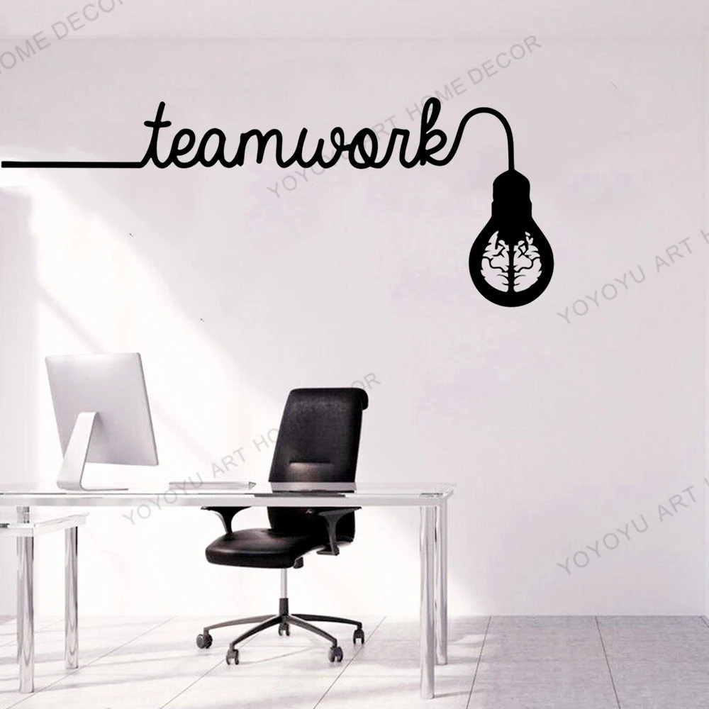 Free Download Teamwork Quotes Light Bulb Creative Wall Stickeroffice