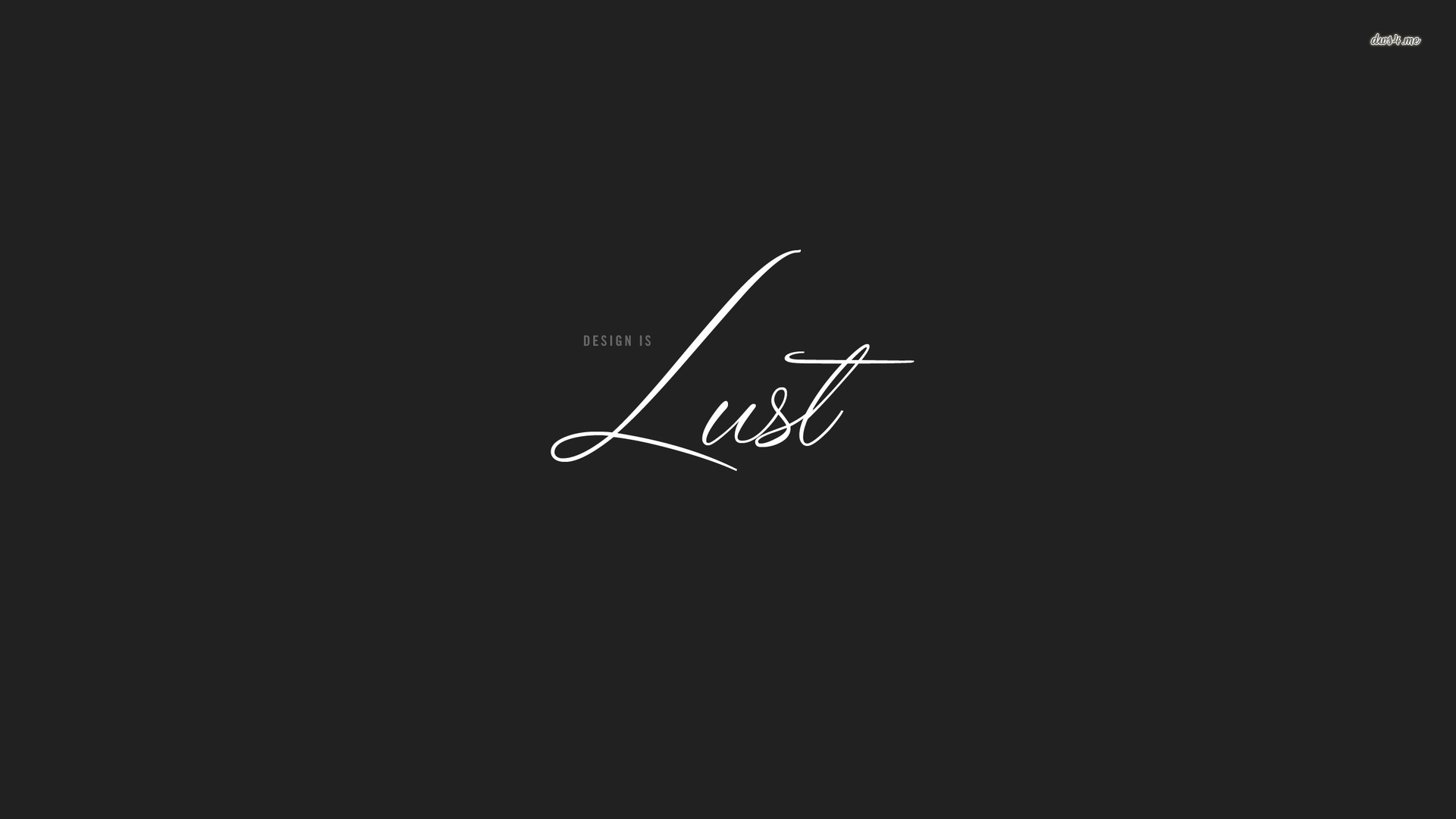 Design Is Lust Wallpaper Typography