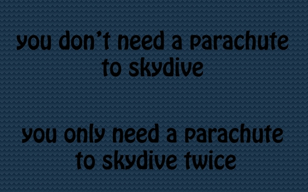 Skydiving Parachute Joke Funny Wallpaper Desktop
