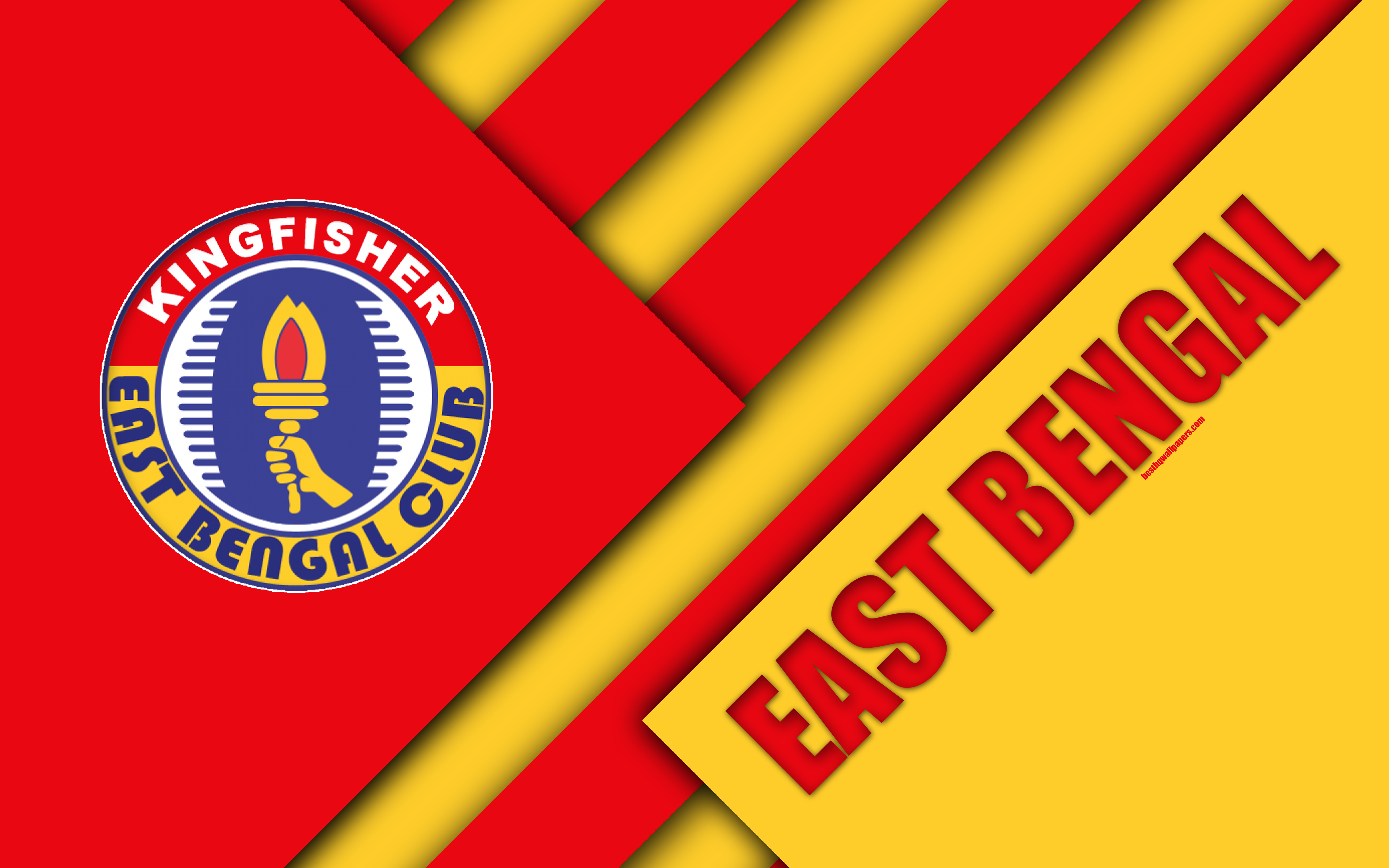 Wallpaper East Bengal Fc 4k Indian Football Club Red