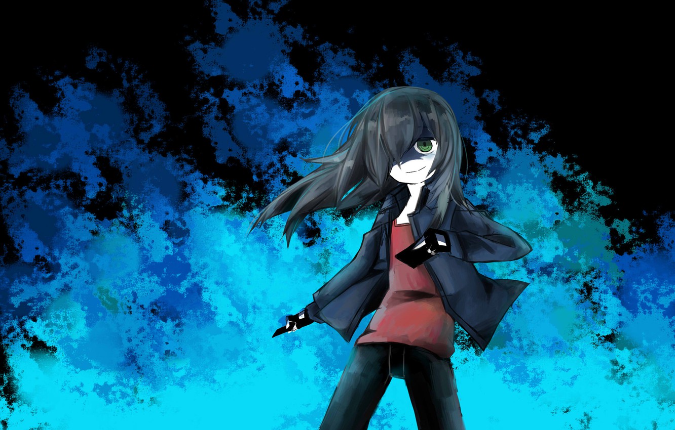 Wallpaper Card Girl Background Gloves Watamote They Will Meet
