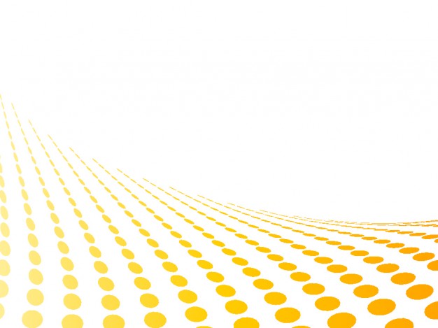 Yellow Dots Perspective In Abstract White Background Vector