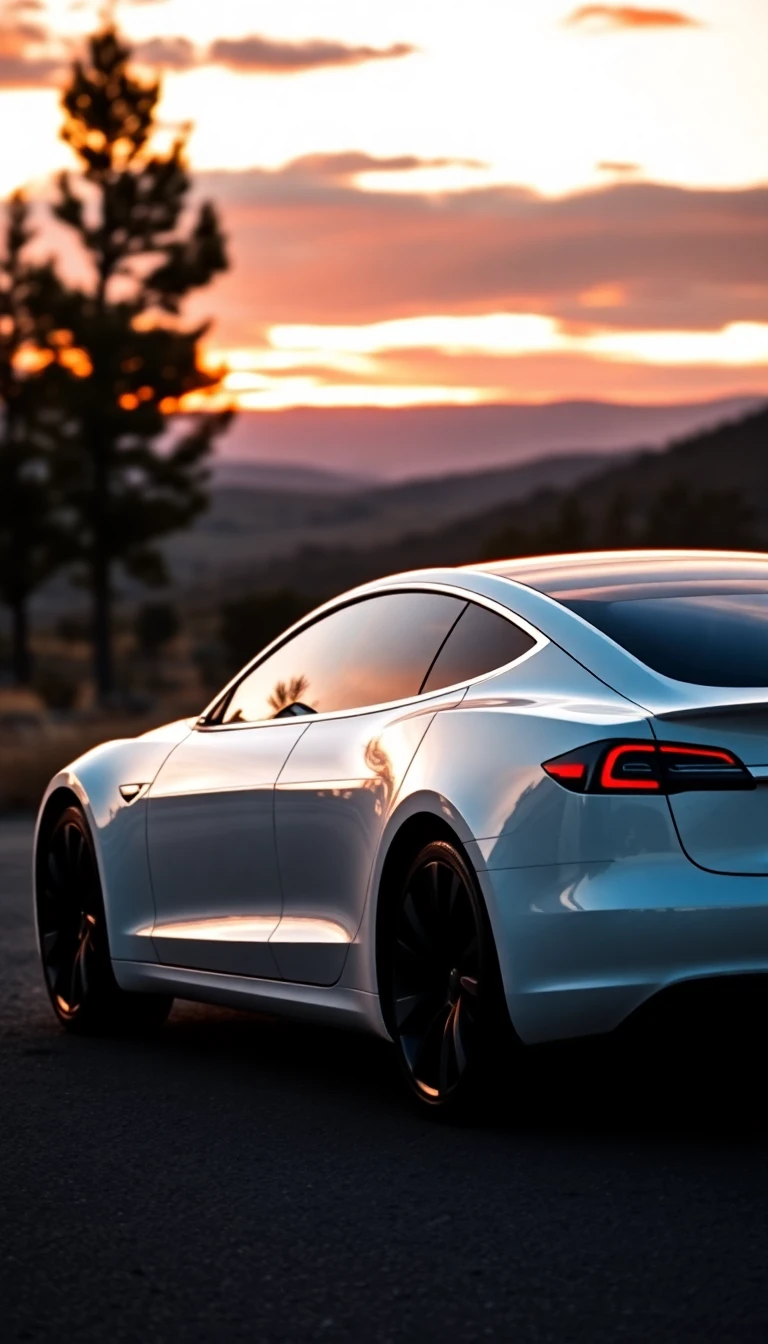 White Tesla Wallpaper