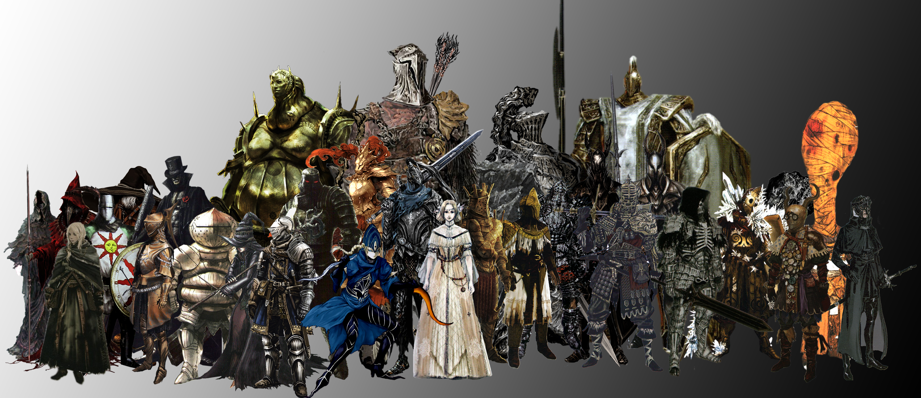 Dark Souls main characters by GIOVANNIMICARELLI on
