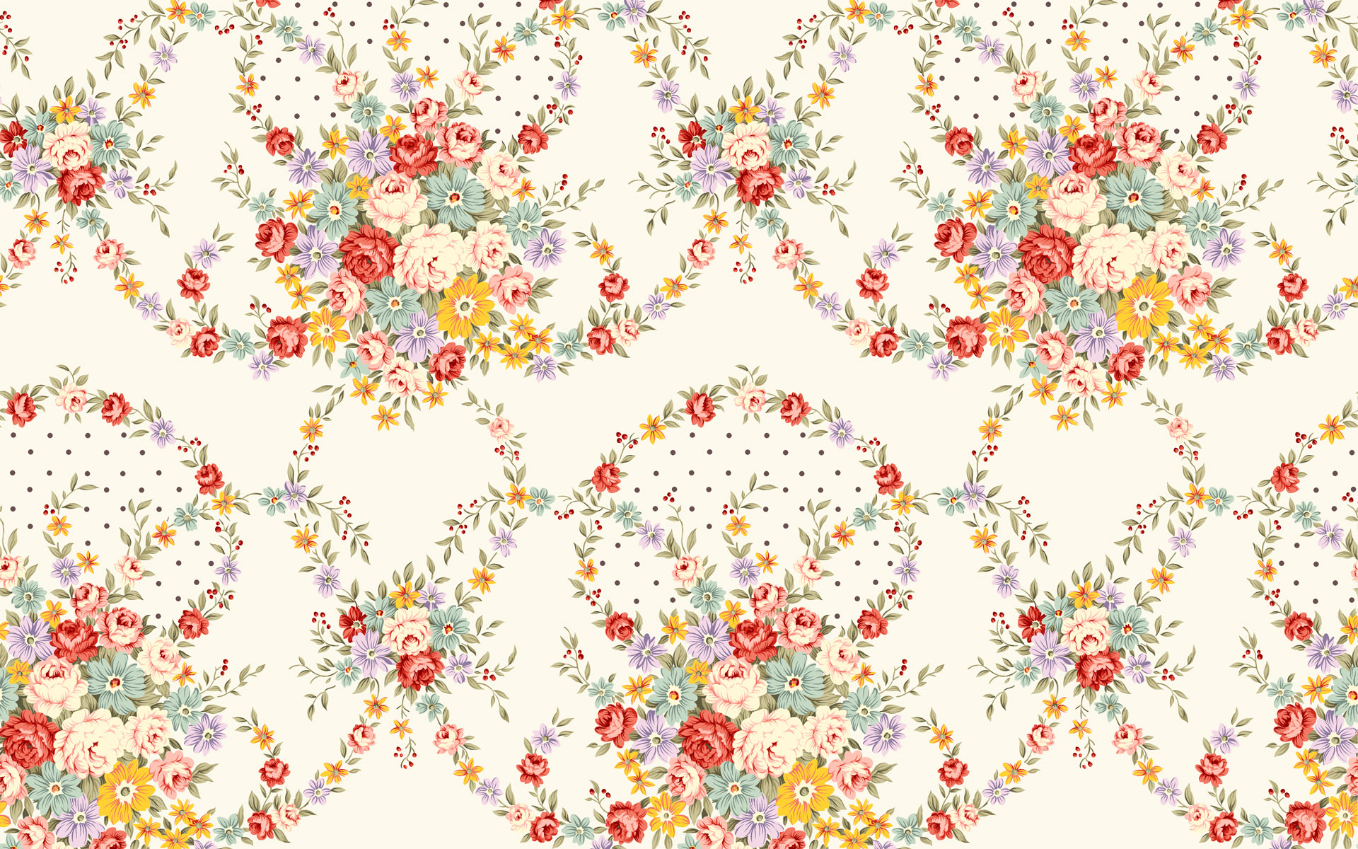Flower Pattern Wallpaper Grasscloth