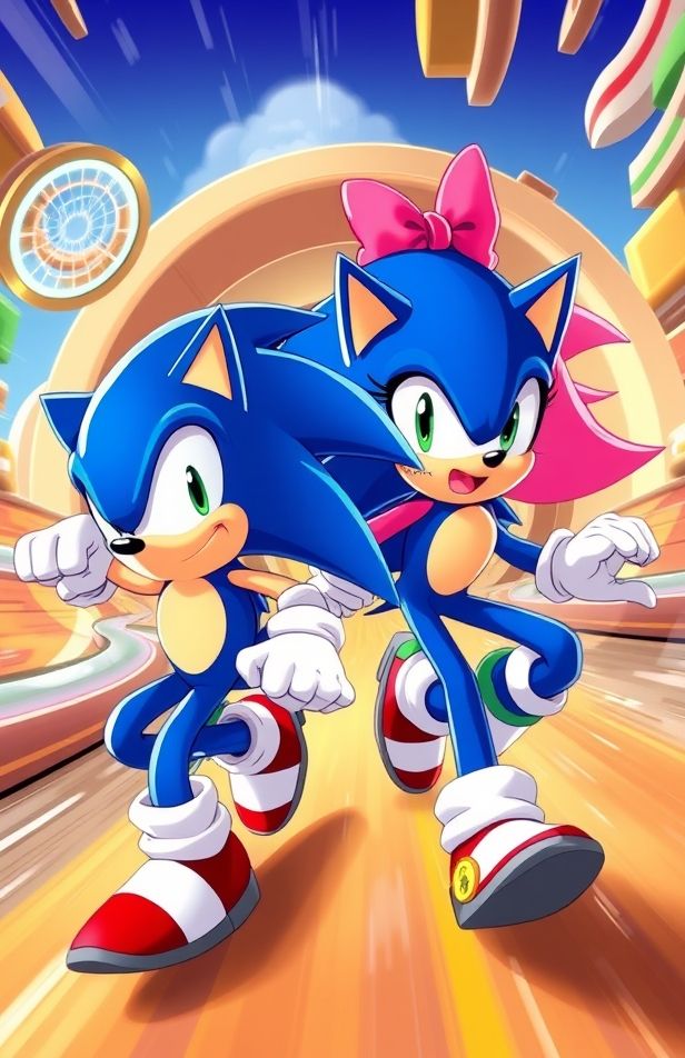 Sonic And Amy Wallpaper