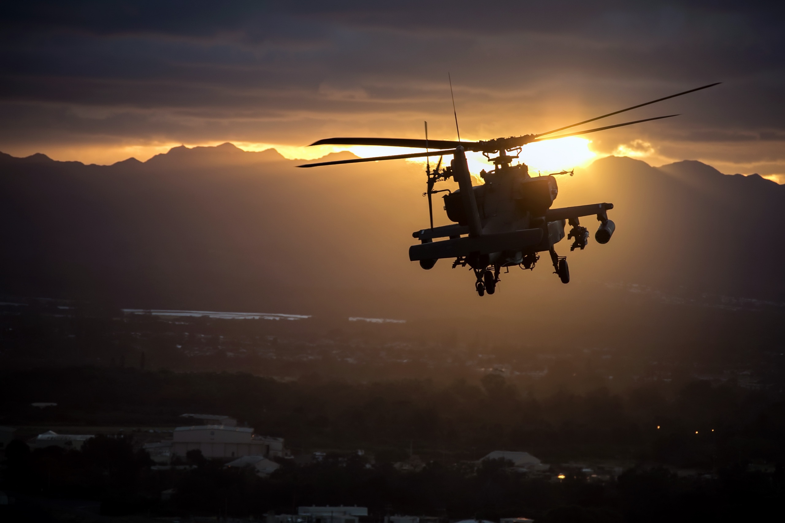 Wallpaper Aircraft Attack Helicopter Boeing Ah Apache