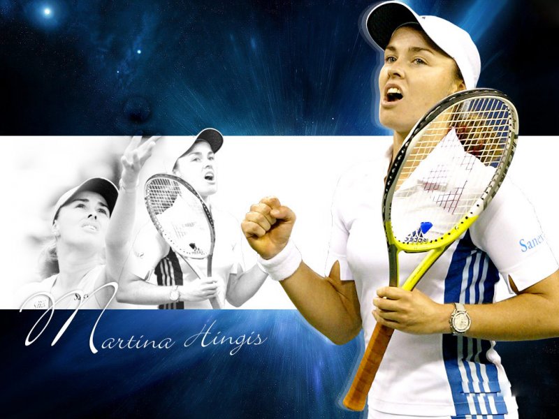 Wallpaper Tennis Star Martina Hingis