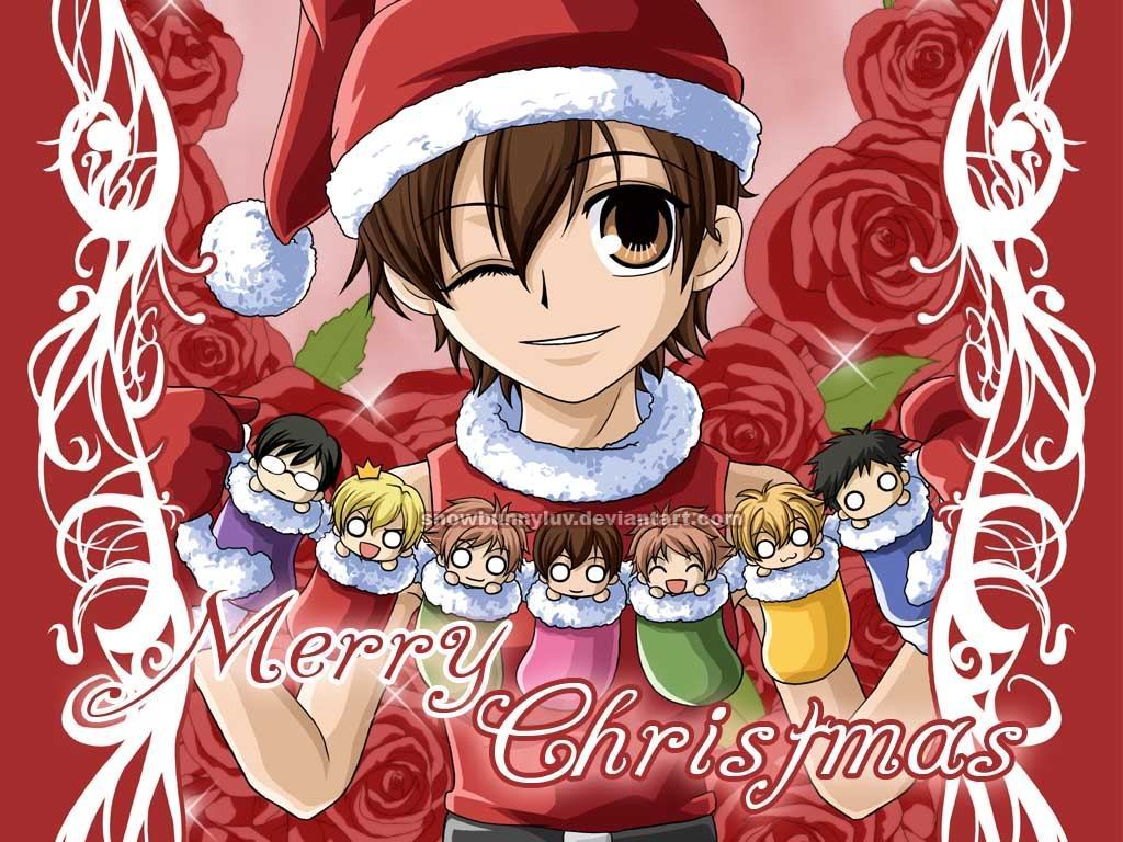 Ouranchristmas Ouran High School Host Club Wallpaper