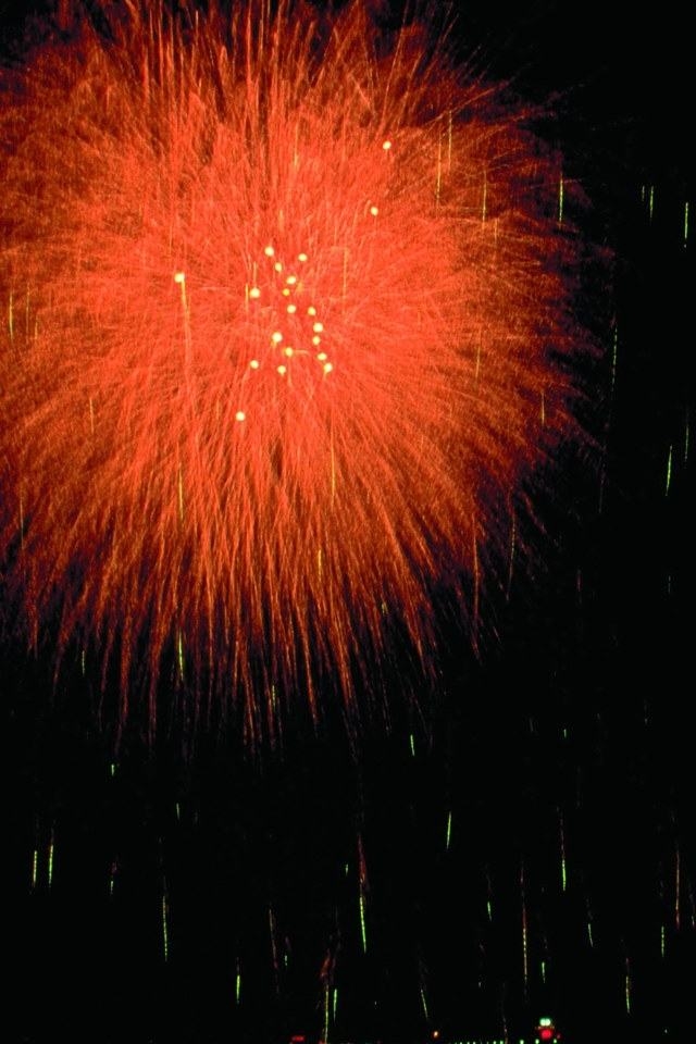 Wallpaper Background Festive Fireworks Festival Display