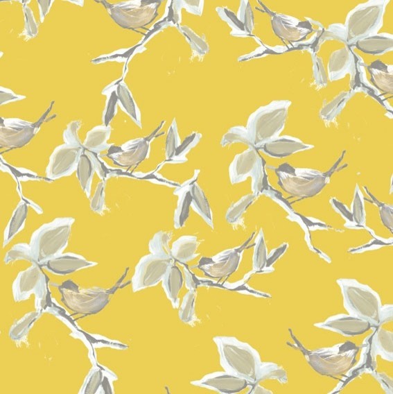 Dwell Wallpaper Yellow Sample Traditional By Walls