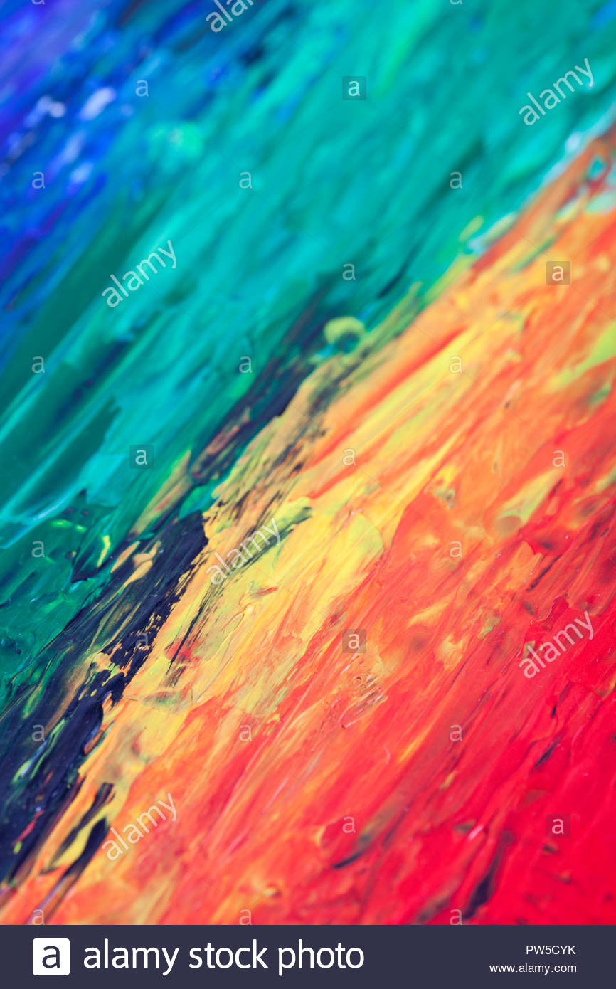 Abstract Texture Modern Rainbow Artwork Background Unusual