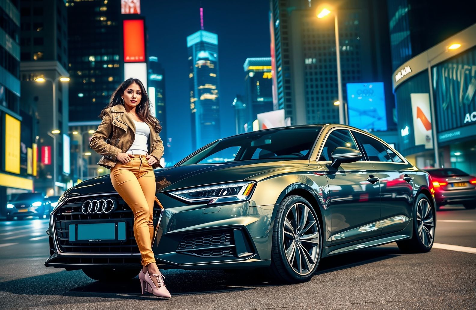 Audi Girl Wallpaper