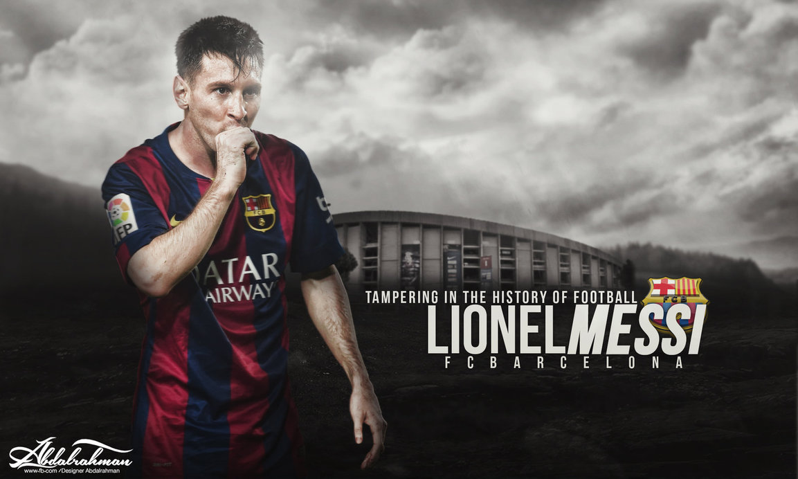 Wallpaper Lionel Messi By Designer Abdalrahman