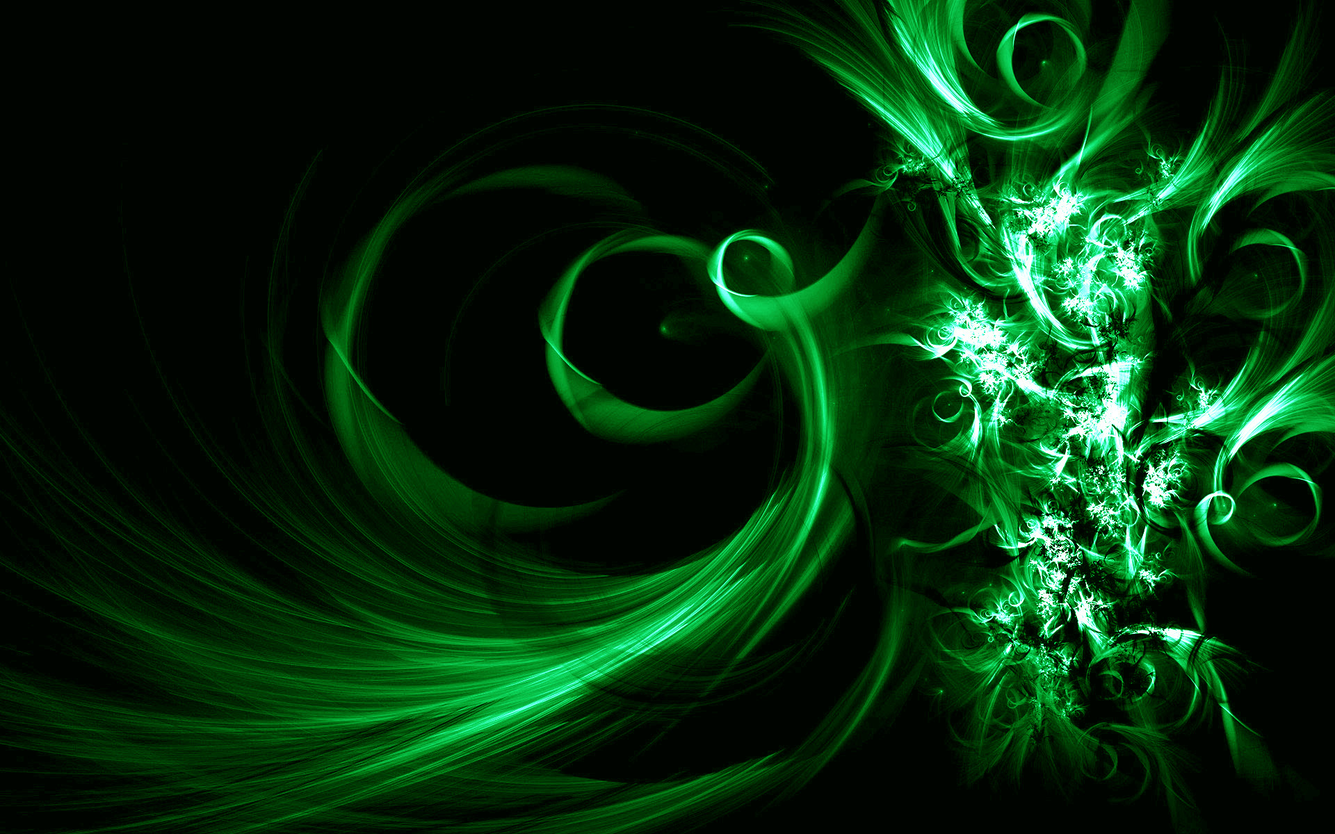 Green Dark Abstract Wallpaper Downl HD
