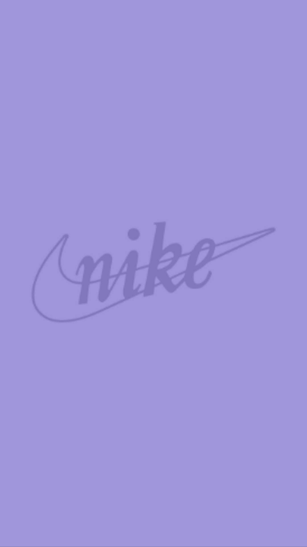 Aesthetic Nike Swoosh Purple Baddie Wallpaper