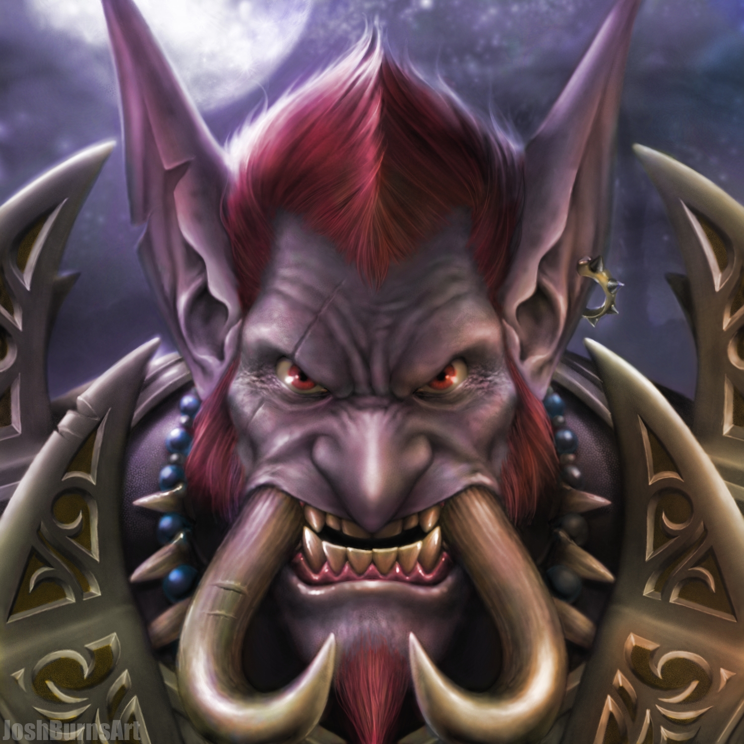 Joshburnsart World Of Warcraft Troll Hunter
