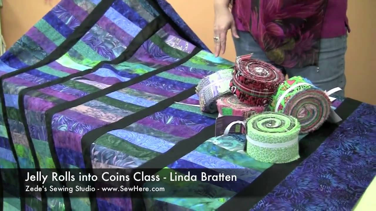 Jelly Rolls Into Coins Quilt Class