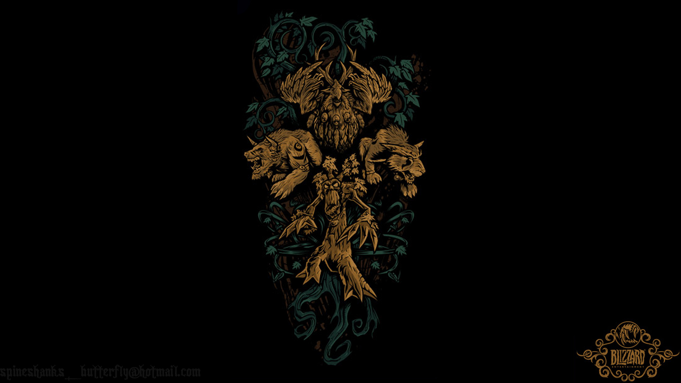 Warcraft Druid By Kaita7x Fan Art Wallpaper Games