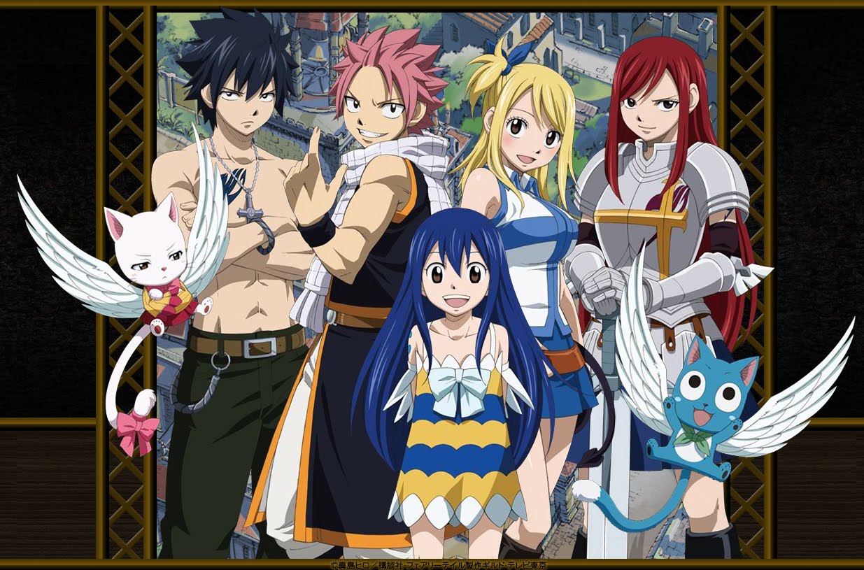 Download Fairy Tail Iphone Anime Characters Poster Wallpaper