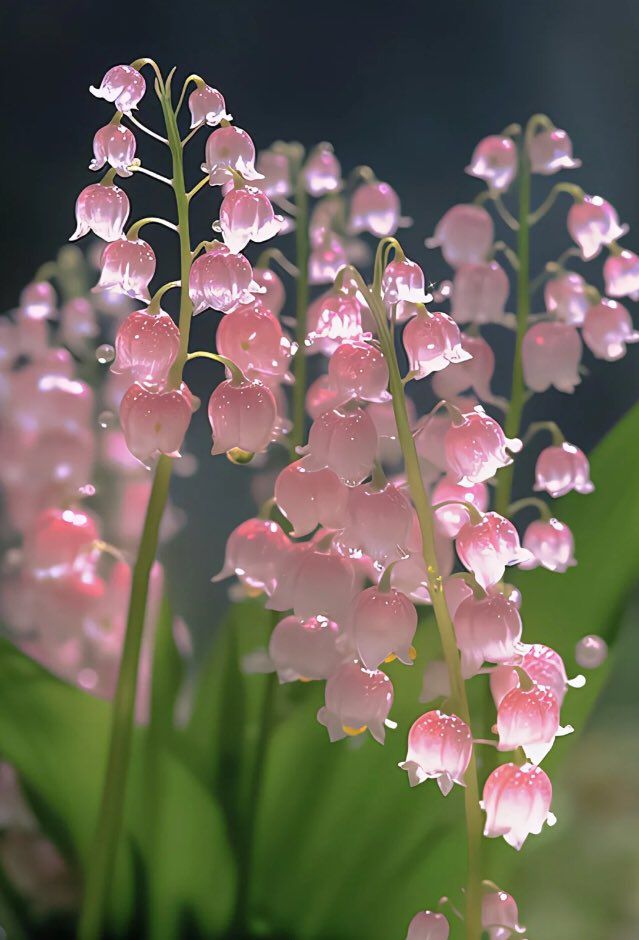 Pink Lily Of The Valley Wallpaper