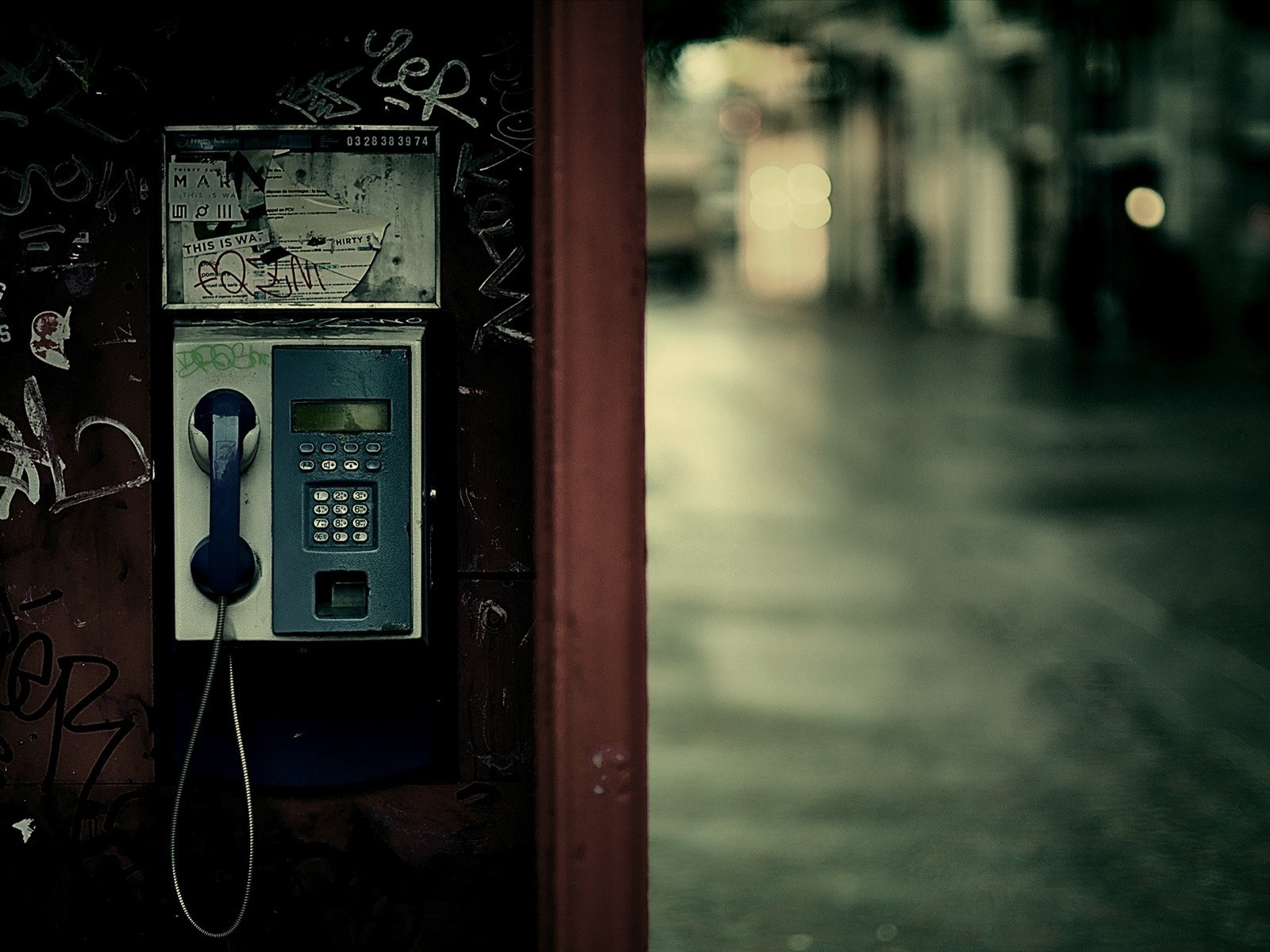 Worn Out Payphone Desktop Pc And Mac Wallpaper