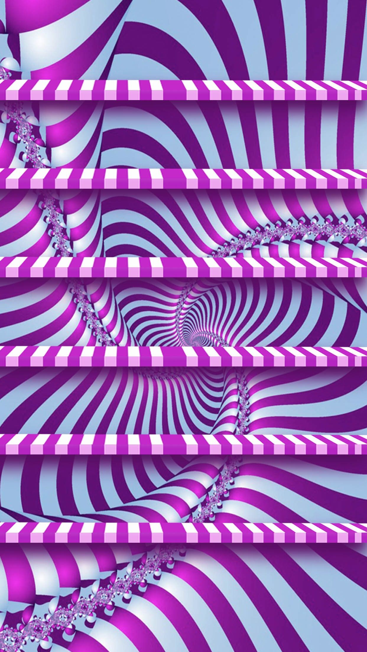 Tap And Get The App Shelves Abstract Swirl Purple