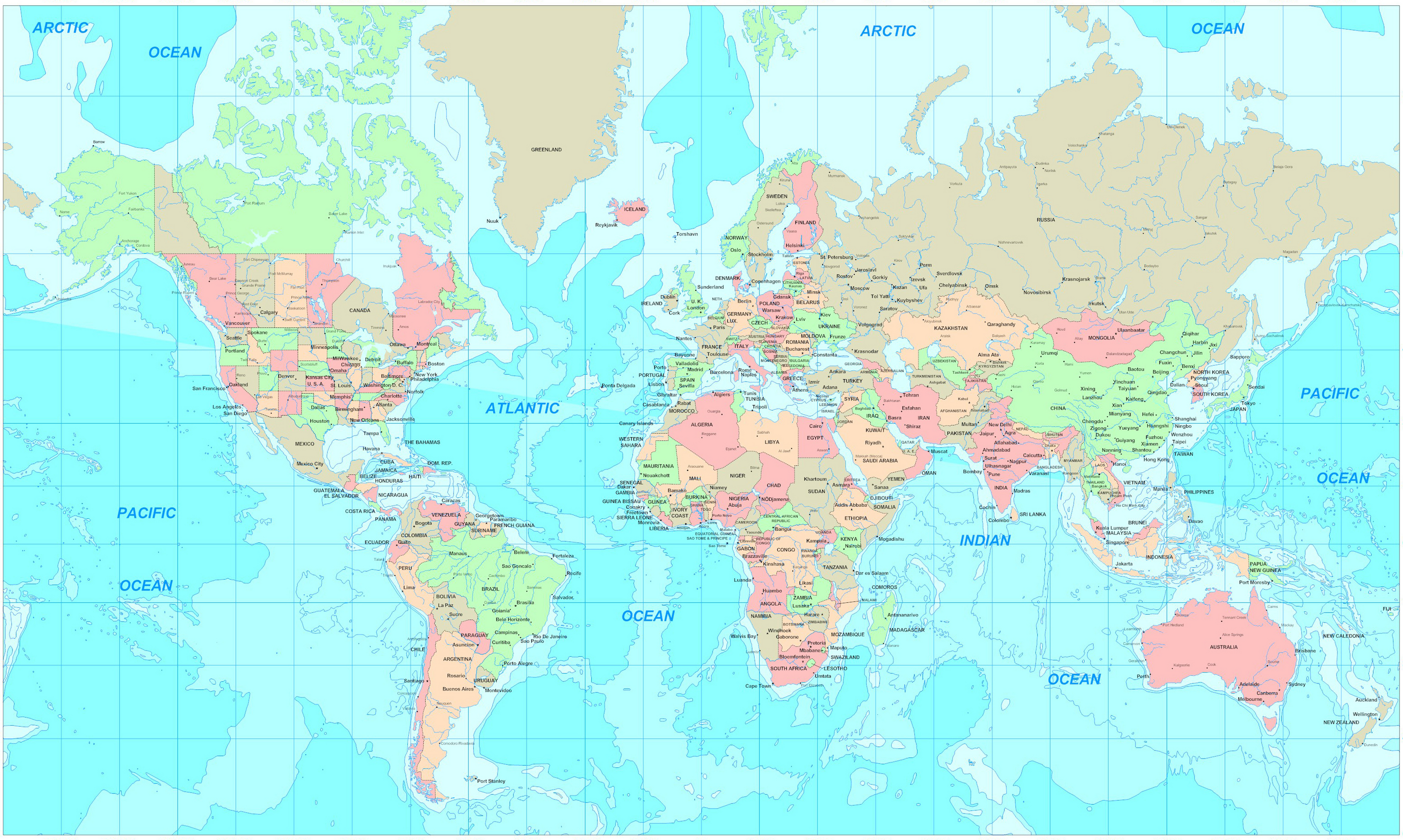 World Map Wallpaper Rustic