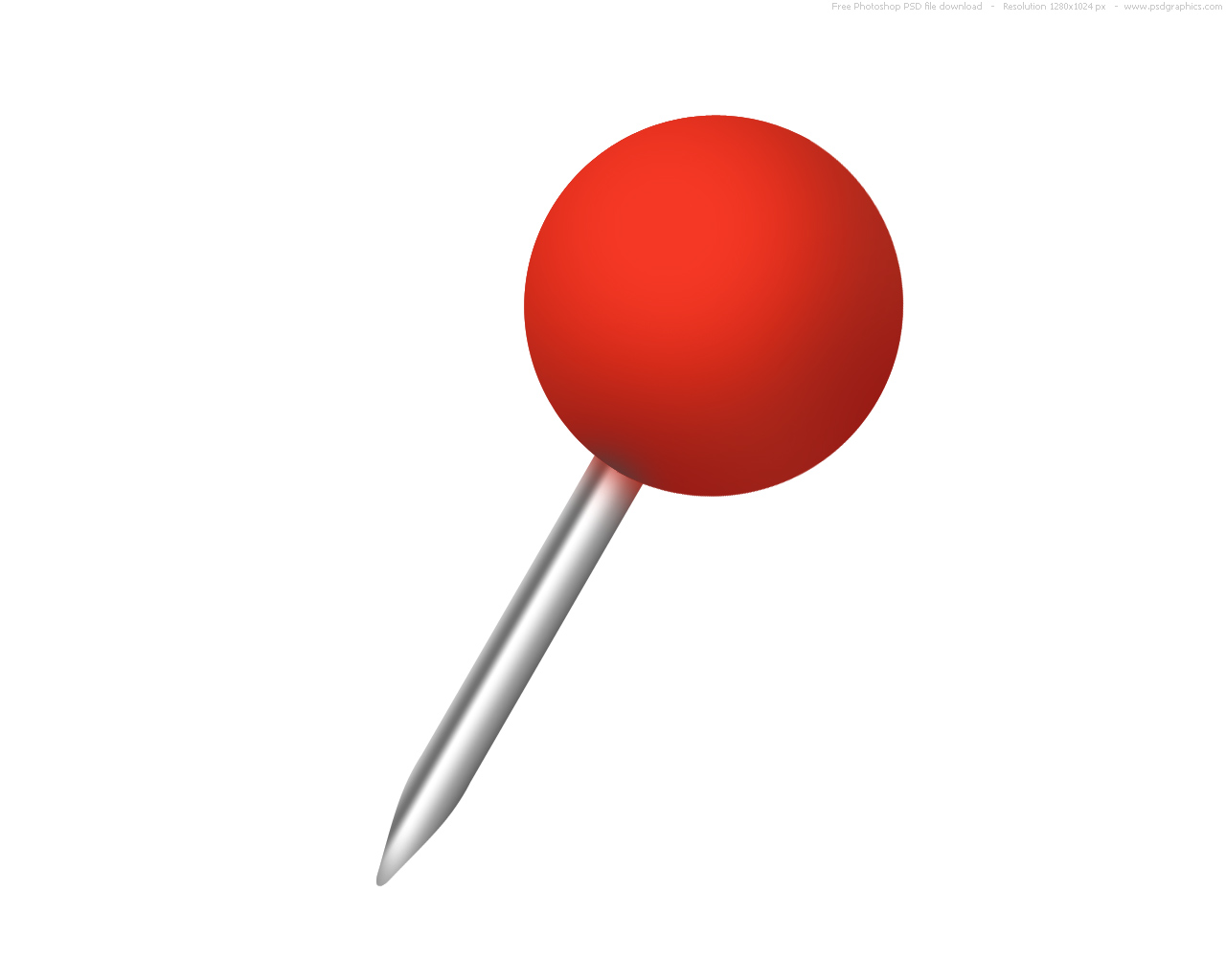 Red Push Pin Cliparts Co