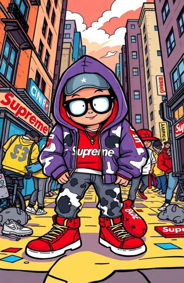 Supreme Cartoon Wallpaper