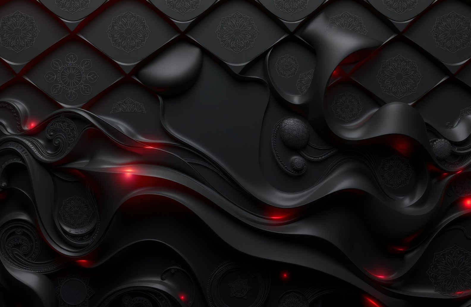3d Black Wallpaper