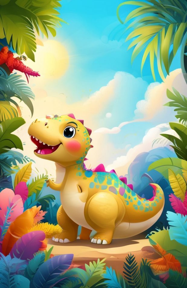 Cute Dinosaur Background