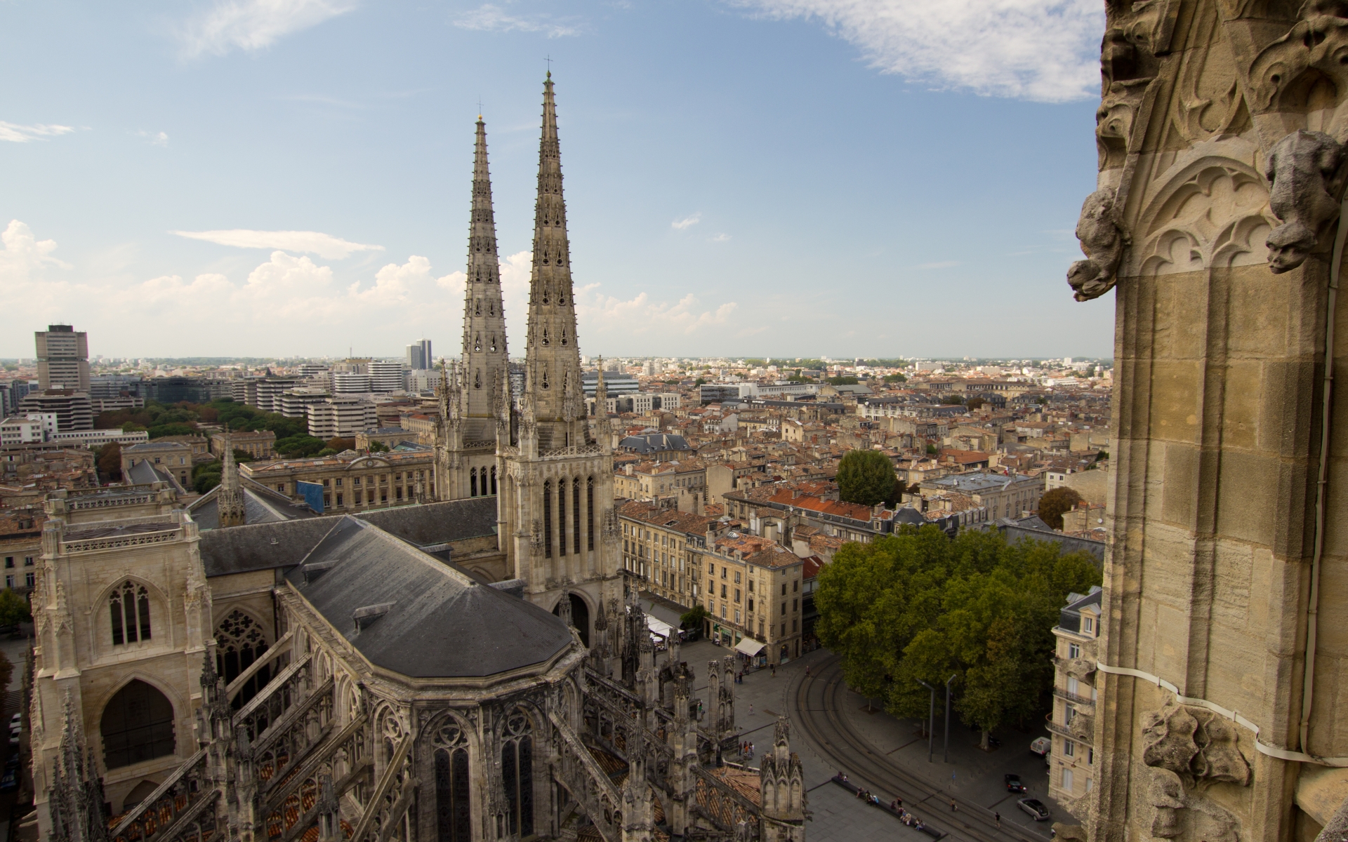 Bordeaux Cathedral HD Wallpaper Background Image