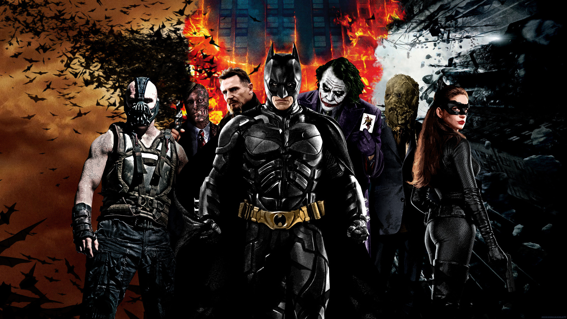 Batman Begins Wallpaper The Dark Knight Widescreen